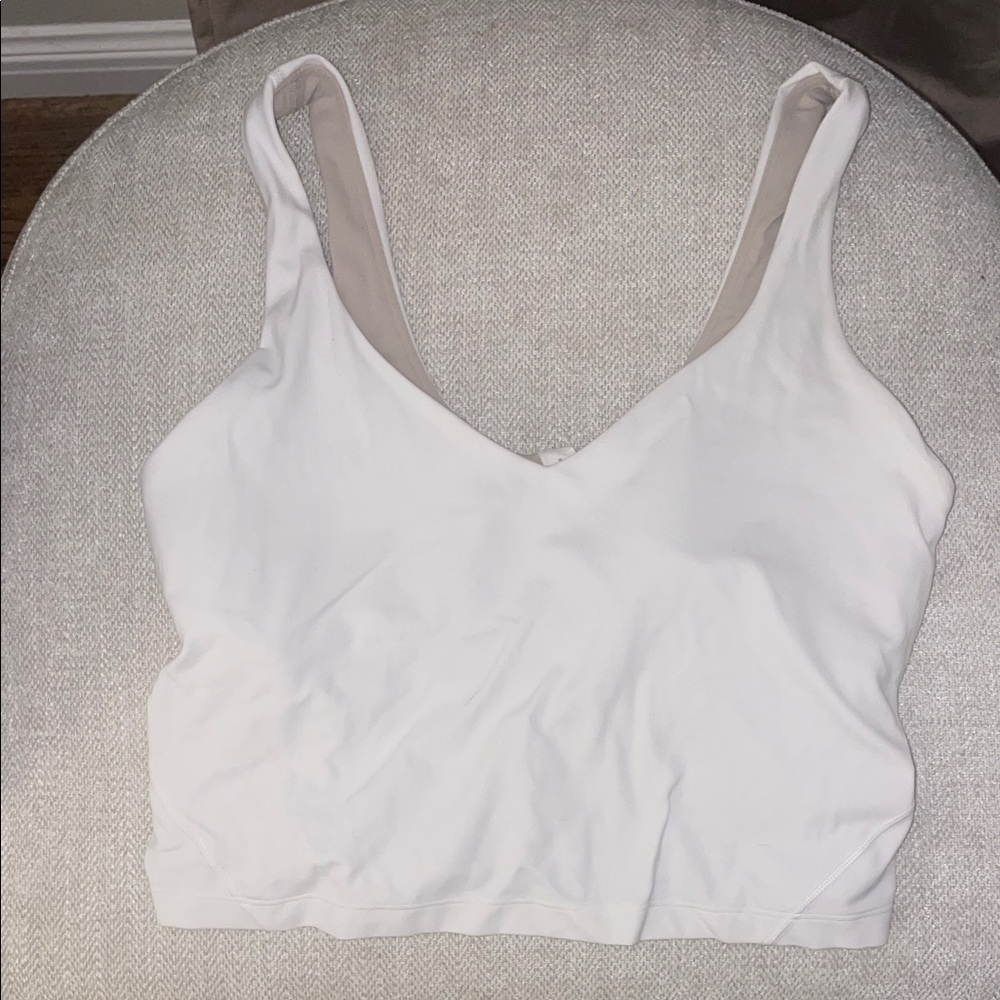 Lululemon Athletica White Tank Top
